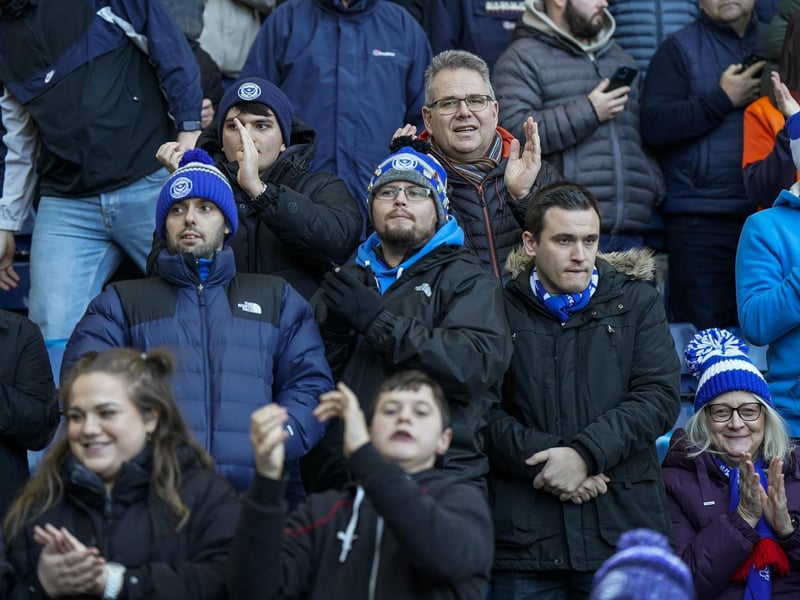 Enjoying Pompey's first trip to West Brom in more than 16 years.