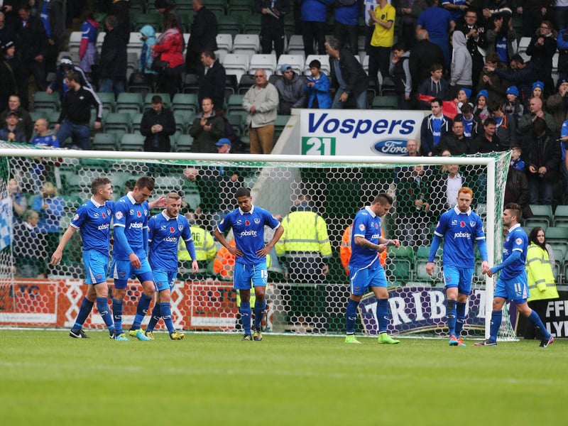 Andy Awford's controversial decision to hand son Nick a full debut in the centre of midfield in the televised clash at Plymouth backfired spectacularly. The Blues were 3-0 down after 30 minutes with the match effectively dead and buried during a dreadful first-half showing from the visiting team. Awford was substituted on 60 minutes and never played for Pompey again. Picture: Joe Pepler