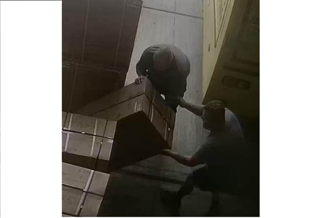 Two men walked into the warehouse of Beyond Acoustic in Pioneer Park, Portfield Road, Portsmouth and took two portable air conditioning units on Wednesday morning 
Picture: Beyond Acoustic