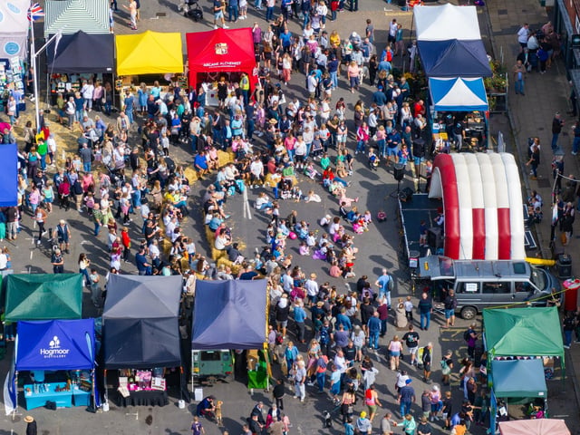 Pictured: Aerial view of the Festival Picture:Marcin Jedrysiak