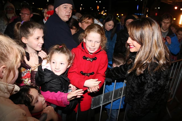 Actress Samia Longchambon, who stars as Maria Connor in Coronation Street, was pictured at the switch on of Hartlepool's Christmas lights in 2016. Were you there?