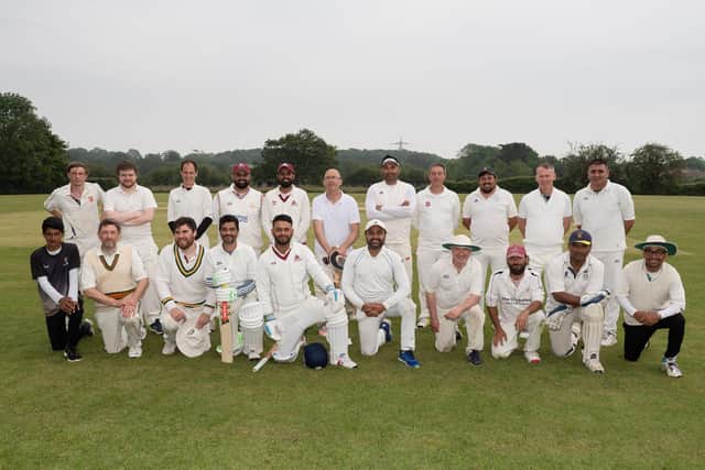 Pictured is: The players participating in the charity match.
Picture: Keith Woodland (270621-80)
