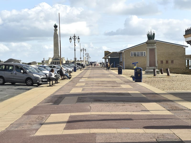 Southsea seafront pictured in October 2024 before the coastal scheme work started. Those popular 'zig zags' are no more
Picture: Sarah Standing (101024-3204)