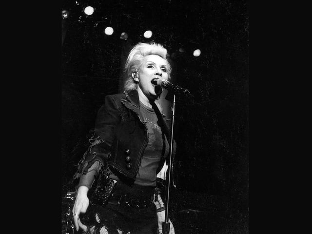 Blondie performing at Portsmouth Guildhall in 2003.Pictured is: Debbie Harry.Picture: Paul Windsor