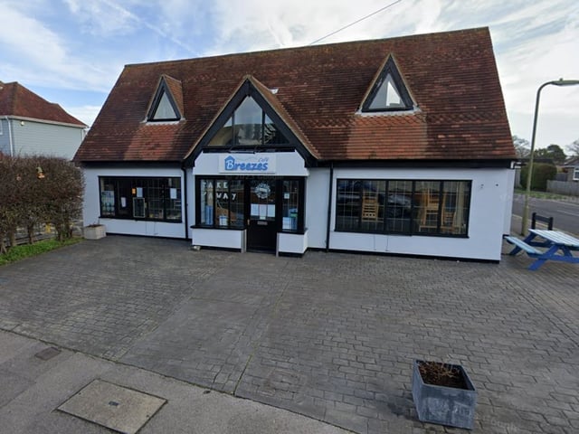 Breezes Cafe at 66 - 68 Hill Head Road, Fareham was rated five on February 15.