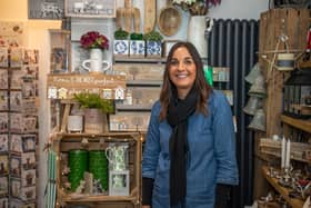 Kimmy Sabey in her shop 'Hearts and Hugs' in Titchfield. Picture: Mike Cooter (151021)