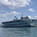 HMS Queen Elizabeth alongside Portsmouth on the morning of June 22. Jake Corben - JC Maritime Photos.