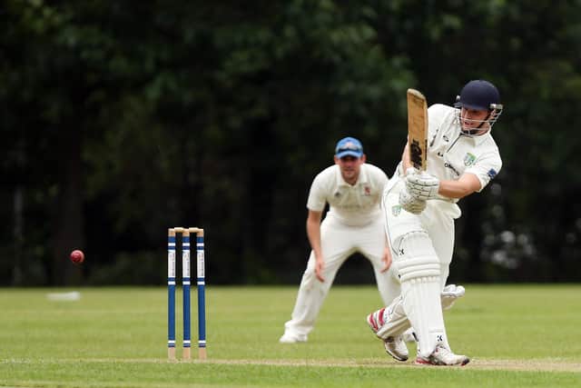 Sam Floyd top scored for Sarisbury in their Village Cup loss at Cookham Dean. Picture: Chris Moorhouse
