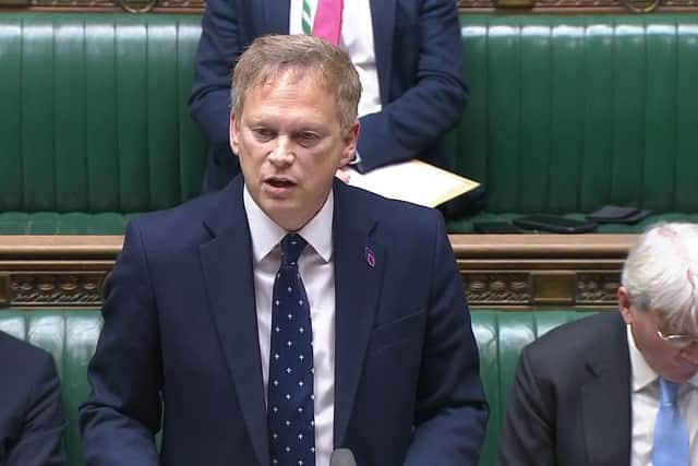 Defence Secretary Grant Shapps speaks during a general debate on defence and international affairs in the House of Commons, London. Photo: House of Commons/UK Parliament/PA Wire