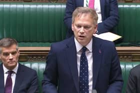 Defence Secretary Grant Shapps speaks during a general debate on defence and international affairs in the House of Commons, London. Photo: House of Commons/UK Parliament/PA Wire