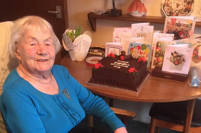 Joyce Bowers celebrates her 100th birthday on January 4.