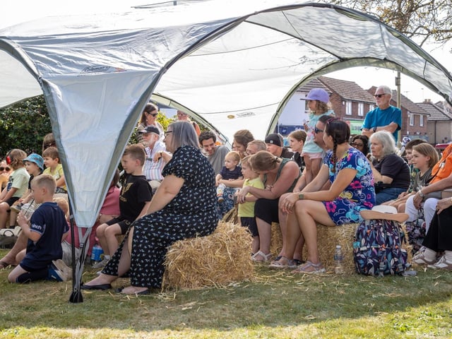 The Denmead Horticultural Society held their 73rd Village Show on saturday afternoon, with various live music acts, Punch & Judy, food and entertainment for all the family.
Pictured - Punch and Judy was a hit with the kids
Photos by Alex Shute