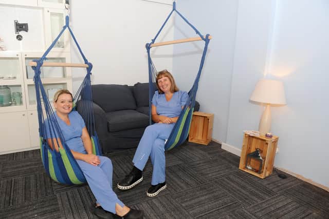 Owners of Forever Young Dental & Aesthetics Ltd (l-r) Rebekah Lemmon (39) and Nikee Coombs (48).

Picture: Sarah Standing (180920-4137)