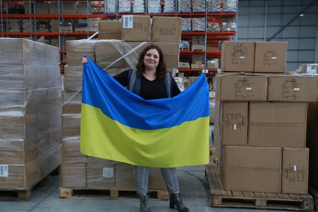 Claudia at the Global Ecommerce Experts Southampton warehouse.