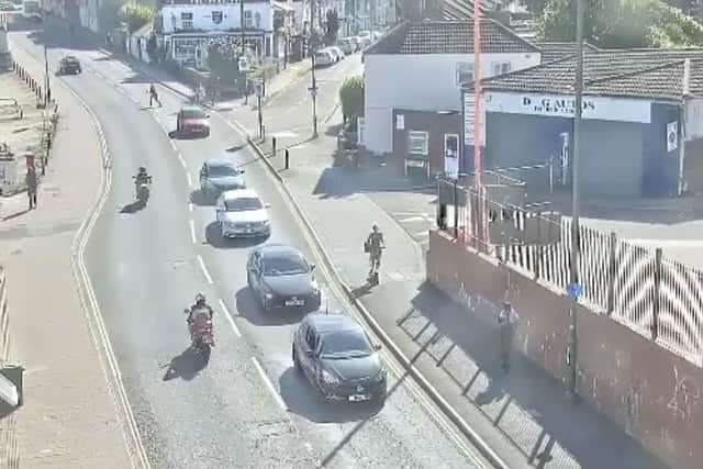 The biker hit three children with his motorcycle after reaching 55mph. Picture: Hampshire Constabulary