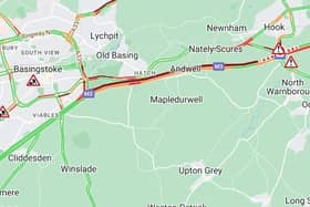 M3 crash map