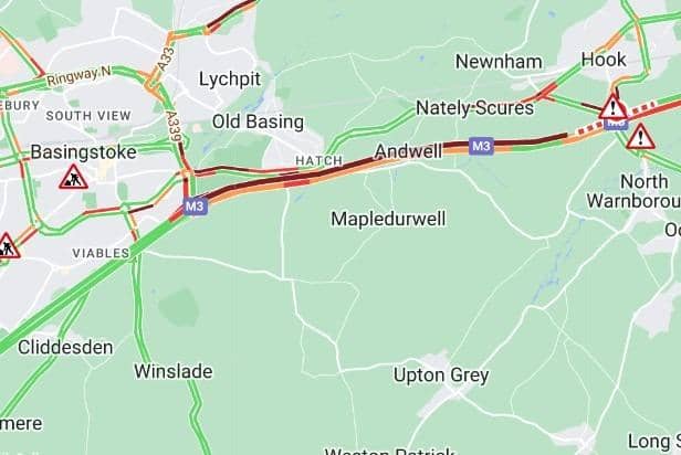 M3 crash map