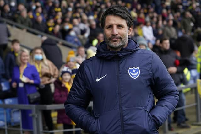 Pompey manager Danny Cowley before Saturday's 3-2 defeat at Oxford.