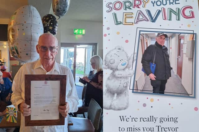 Trevor is retiring after working at the Dockyard for the past 60 years and he has even been sent a letter from the King congratulating him on his retirement.