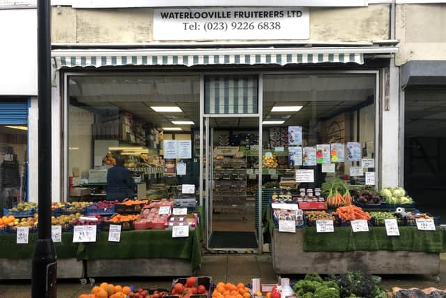 Waterlooville Fruiterers in Wellington Way in Waterlooville.