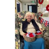 Phyllis Restall, a 93-year-old a resident at Care UK’s Pear Tree Court, on Portsmouth Road, has been knitting poppies for Remembrance Sunday for 20 years.