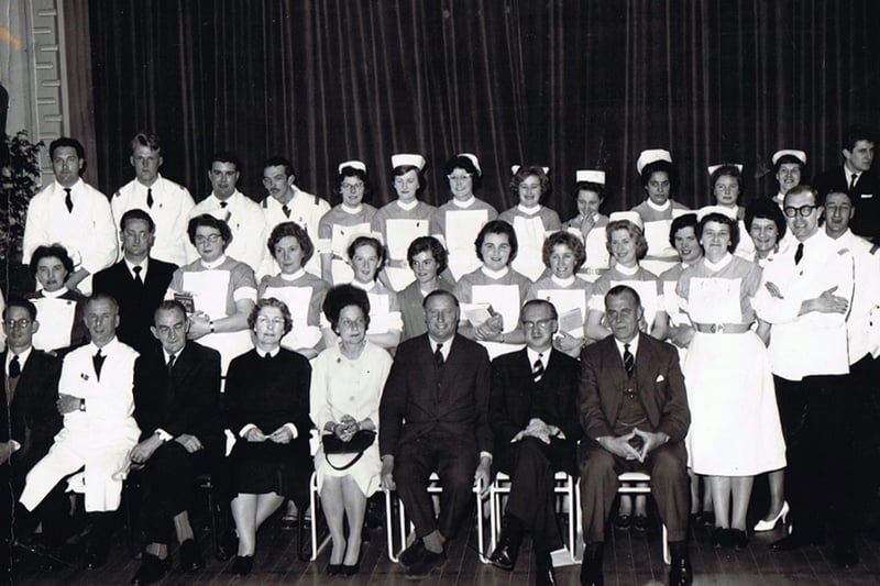 Staff at St James Hospital, Milton, Portsmouth 10th May 1962.