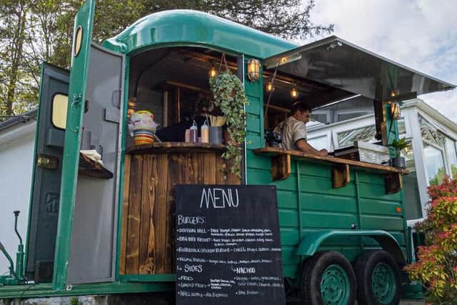 The new converted horse box offering catered food for events. Picture: The Railway Inn