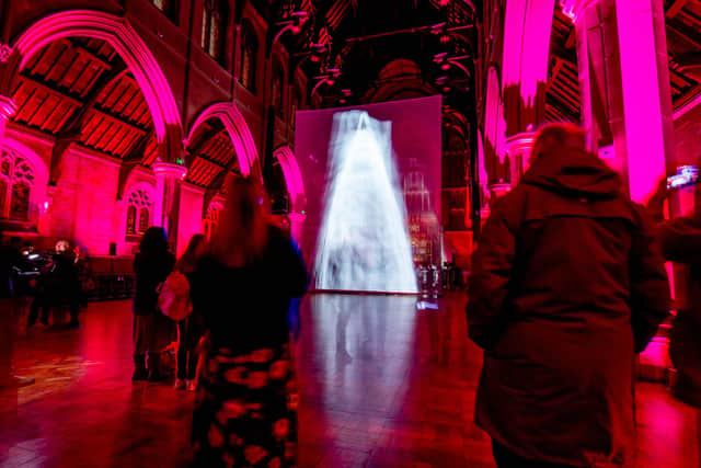 The Ship of the Gods Projection at St Mary's Church 
Picture: Habibur Rahman