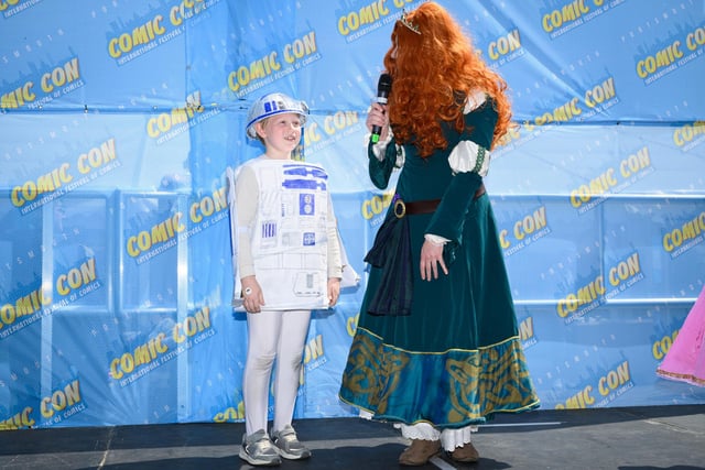 Pictured is: The Children's best dressed Comic Con character competition. Picture: Keith Woodland (110521-222)