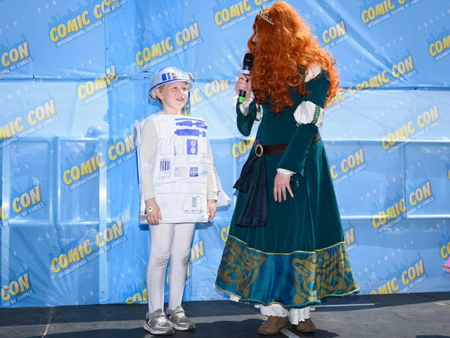 Pictured is: The Children's best dressed Comic Con character competition. Picture: Keith Woodland (110521-222)