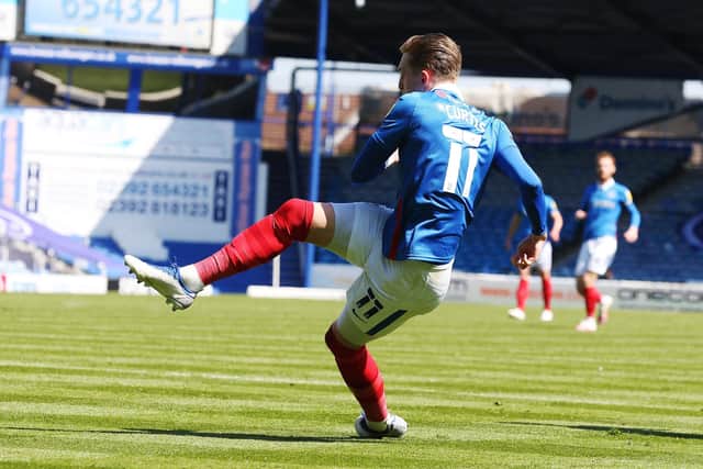 Ronan Curtis scores Pompey's winner against Bristol Rovers