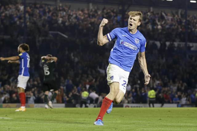 Gaffer For A Day Luke Hurren chose Sean Raggett as Pompey's man of the match against Plymouth. Picture: Robin Jones/Getty Images
