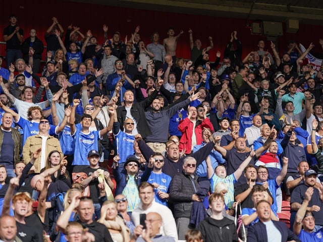 1,664 Pompey fans made the trip to Teeside.