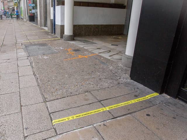 Tape outside Footasylum, Commercial Road, Portsmouth.
Picture: Habibur Rahman