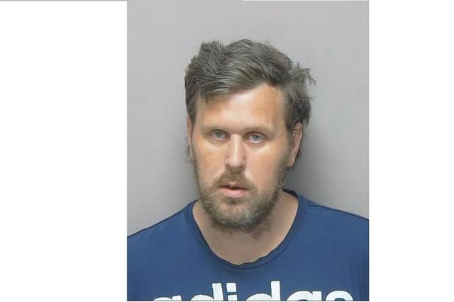 Anthony Storr, 31, from Fratton was sentenced to more than two years in prison for burglary Picture: Hampshire police