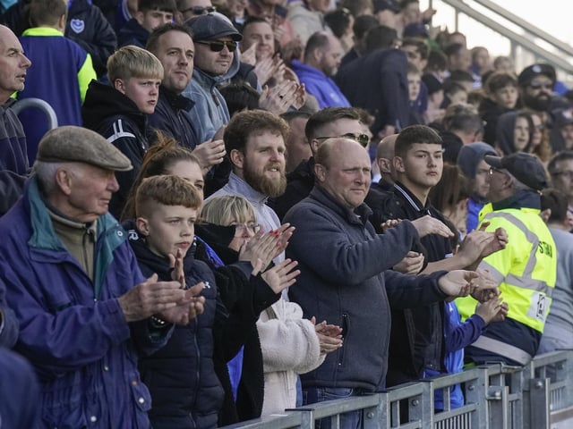 Pompey fans played a big role in carrying their team to a massive three points in their Championship survival battle against Blackburn Rovers.
