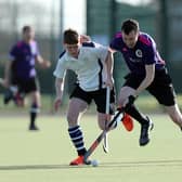 Chris Bollom, right, in action for Portsmouth against Southampton in a Hampshire/Surrey Regional 2 fixture. Picture: Chris Moorhouse