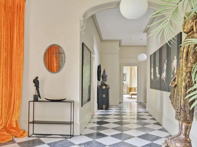 This £1.5m property comes with five bedrooms, three bathrooms and three reception rooms as well as a great deal of garden space.
