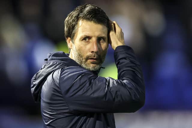 Danny Cowley has revealed work is already underway to bolster Pompey’s frontline in the summer. Picture: Robin Jones