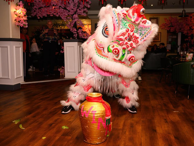 Compass Rose has celebrated the Chinese New Year with a dragon dance and festivities.
Picture: Keith Woodland (100221-53)