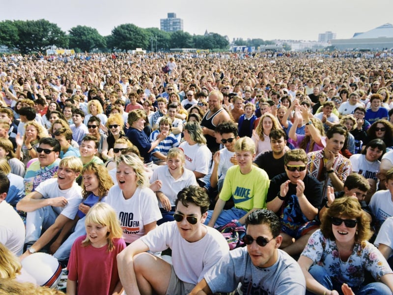 The Radio 1 Roadshow in Southsea, in 1991.