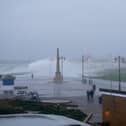 A weather warning for wind has been issued for Portsmouth and much of the south of England today. Pictured is windy weather in Southsea in 2020. Picture: Habibur Rahman.