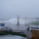 A weather warning for wind has been issued for Portsmouth and much of the south of England today. Pictured is windy weather in Southsea in 2020. Picture: Habibur Rahman.