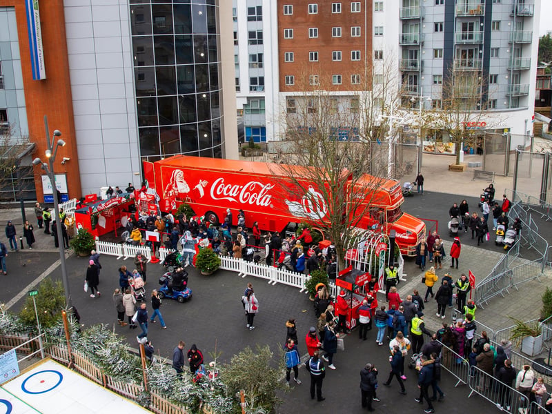 Pictured - Coca Cola Truck from Kelso Events Ferris Wheel.
