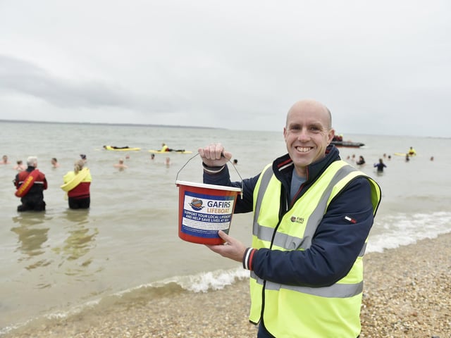 Pictured is: Richard Oddy, fundraising volunteer for GAFIRS. Picture: Sarah Standing (010124-4325)