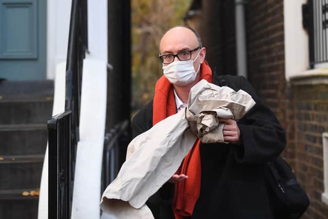 Prime Minister Boris Johnson's top aide Dominic Cummings leaves his home in north London following reports that he is set to leave his Downing Street position by the end of the year.
Photo: Victoria Jones/PA Wire