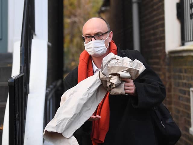 Prime Minister Boris Johnson's top aide Dominic Cummings leaves his home in north London following reports that he is set to leave his Downing Street position by the end of the year. 

Photo: Victoria Jones/PA Wire