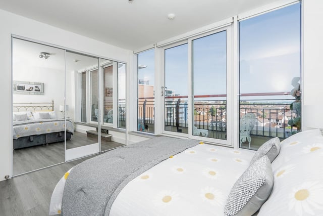 There are gorgeous views throughout the apartment as well as a dual balcony.