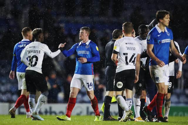 Pompey played host to Peterborough on December 5.