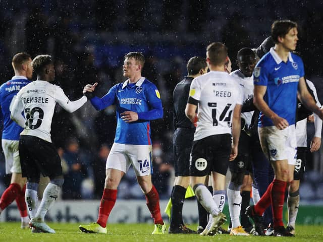 Pompey played host to Peterborough on December 5.